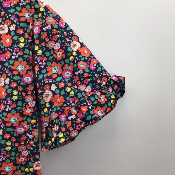 JODIFL Floral Blouse - Vibrant Multicolor Floral Blouse - Picture 4 of 12
